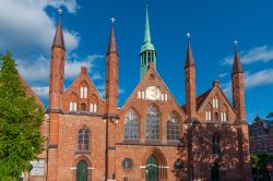 L'ospedale dello Spirito Santo a Lubecca, Germania. Fondato dai mercanti di Lubecca nel 1280 come casa per malati, poveri e orfani, è l'ospedale medievale meglio conservato di ...