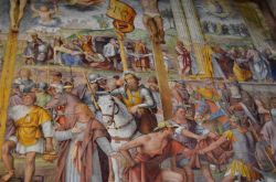 Lugano particolare affresco nella chiesa di Santa Maria degli Angioli