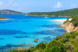 Magnifica spiaggia della zona di Teulada in Sardegna
