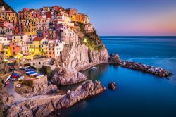 Manarola, uno dei borghi delle Cinque Terre, Liguria. Questo abitato vanta origini molto antiche legate forse agli abitanti di Volastra.
