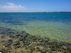 Il mare dell'isola di Lamu, Kenya - Lamu è la più grande delle isole che compongono l'omonimo arcipelago ed è situato nela costa settentrionale del Kenya, circondata ...