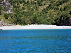 Marina di Camerota la spiaggia bianca del Pozzallo, mare del Cilento, Campania
