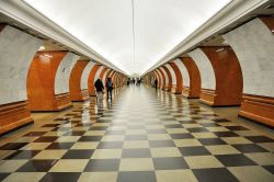 Fotografia di Victory Park, stazione metro di Mosca, Russia - Un'altra delle stazioni della metropolitana moscovita: Parco della Vittoria © BestPhotoPlus / Shutterstock.com 