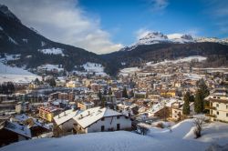 Moena innevata, Val di Fassa (Trentino Alto Adige) ...