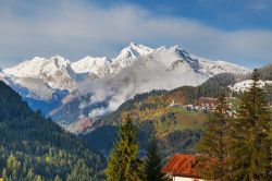 Montagne innevate a Selva di Cadore, Belluno, Veneto.

