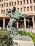 Monumento a Lariat Cowboy creato da Constance Whitney Warren, Phoenix (Arizona): è stato donato alla città da Gerge Henry Warren attraverso Ferargil Galleries e Walter R. Bimson ...