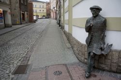 Monumento a Roman Brandstaetter a Tarnow, Polonia: è stato poeta, scrittore e traduttore - © Maria_Janus / Shutterstock.com