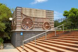 Monumento all'emigrazione verso nord dei boeri a Pretoria, Sudafrica. Il Great Trek si svolse nel 1835-1837.


