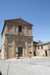 Moresco, provincia di Fermo, Marche: un'antica chiesa nel centro storico della cittadina. Già in epoca romana su questo territorio sorgevano importanti insediamenti.



