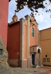 Mortola, Piazza San Mauro e la Chiesa di San Mauro - © Rabanus Flavus, CC0, Wikipedia