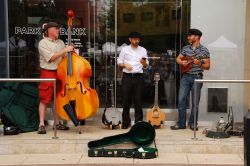 Musicisti di strada si esibiscono in State Capitol Square a Madison, Wisconsin, USA - © youngryand / Shutterstock.com