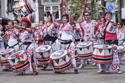 Musicisti suonano all'annuale T-parade di Tilburg, Olanda: si tratta di un festival estivo a cui partecipano abitanti di diverse culture - © TonyV3112 / Shutterstock.com