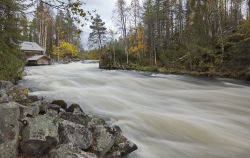 Myllykoski all'Oulanka National Park di Kuusamo, Finlandia. Questa riserva naturale istituita nel 1956 e ampliata successivamente nel 1982 e 1989 si estende per circa 270 km quadrati.
