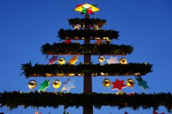 Natale a Norimberga, albero dell'Avvento in centro