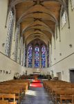 Navata della chiesa di  Saint Jean and Nicolas nel centro storico di Nivelles in Belgio