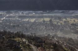 Nebbia a Condove in Val di Susa in Piemonte