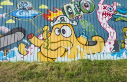 Uno simpatico murales nella località di mare di Scheveningen in Olanda. - © Nieuwland Photography / Shutterstock.com