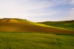 Paesaggio collinare nella Daunia, la regione storica nel nord della Puglia