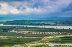 Paesaggio nella regione di Sinuiju in Corea del Nord