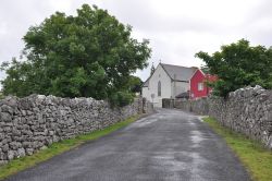 Paesaggio nelle campagne intorno a Burren in Irlanda