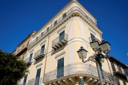 Palazzo liberty nel centro storico di Licata in Sicilia