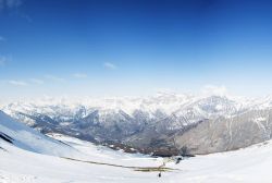 Panaorama della conca di Bardonecchia dallo Jafferau, Val di Susa (Piemonte)