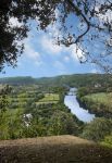 Panorama dall'alto del fiume Dordogna, Bergerac (Francia).
