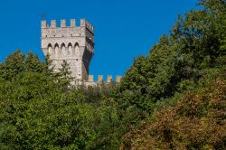Panorama del castello di San Casciano dei Bagni, borgo termale della Toscana
