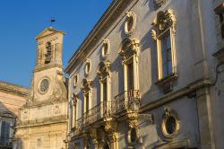 Panorama del centro storico di Galatina, Salento, Puglia. Splendida località della provincia di Lecce, Galatina è caratterizzata da un nucleo originario dell'abitato costituito ...