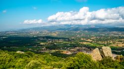 Il panorama della Barbagia fotografato di dintorni di Tonara in Sardegna