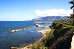 Panorama della costa di Trappeto in Siclia