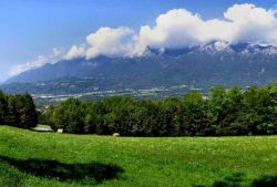 Il panorama della Valbelluna fotografato dal Castelliere di Noal a Sedico - © R. Michelotti - Provincia Belluno