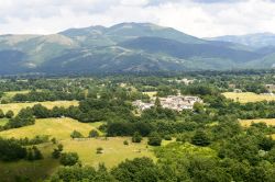 Panorama delle campagne intorno a Leonessa, nord del Lazio