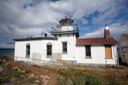 Panorama di Discovery Park nel quartiere di Magnolia a Seattle, Washington.