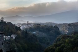 Panorama di Vignanello in una giornata autunnale nel Lazio