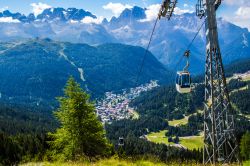 Panorama estivo di Madonna di Campiglio in Trentino