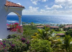 Veduta sul Mare dei Caraibi, Honduras - Una suggestiva immagine del panorama di cui si può godere dall'isola di Roatan. A fare da cornice le acque cristalline del Mare dei Caraibi ...