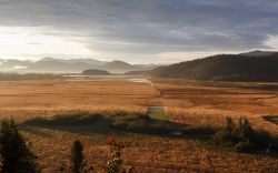 Panorama autunnale sul lago Circonio, Slovenia - Anche con i colori dell'autunno il lago Circonio è una delle curiosità mondiali del Carso sloveno. E' formato da alcuni ...