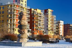 Panorama sulle moderne costruzioni della città svedese di Vasteras.



