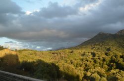 Panorama sulla strada da Ajaccio al comune di Bocognano
