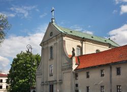 Particolare architettonico della chiesa di San Pietro e San Paolo a Lublino, Polonia.

