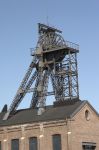 Particolare del Gneisenau Colliery Shaft a Dortmund, Germania: risalente al 1885,  è il più antico motore in acciaio della regione della Ruhr.




