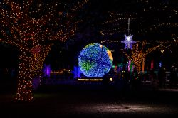 Percorso illuminato con decorazioni natalizie nella città di Austin, Texas, by night - © Roschetzky Photography / Shutterstock.com