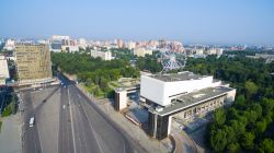 Piazza del Teatro vista dall'alto a Rostov-on-Don, Russia.

