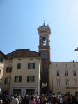 La piazza principale di Foiano della Chiana in Toscana