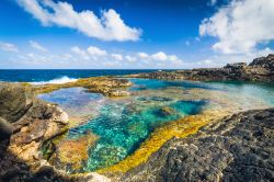 Piscine naturali sulla costa di Lanzarote, la più orientale delle Canarie (Spagna). L'isola è Riserva della Biosfera dichiarata dall'UNESCO.
