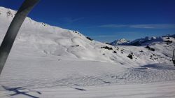Piste da sci a Les Crosets, comprensorio Les Portes du Soleil in Val d'Illiez, Svizzera