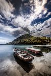 Un pittoresco scorcio del lago di Mergozzo, Piemonte. Siamo nella provincia del Verbano-Cusio-Ossola.
