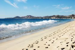 Playa Hotelera a San Jose del Cabo, spiaggia non distante da Cabos San Lucas nello stato della Baja California, in Messico