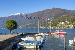 Porto di Ascona, Svizzera. Il grazioso porticciolo del Comune di Ascona nel Ticino, territorio del cantone più meridionale della Svizzera - © LaMiaFotografia / Shutterstock.com